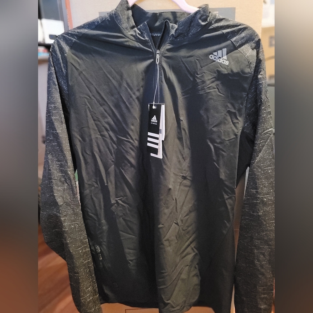 Adidas Climalite 1/2 Zip Running Pullover Lightweight Mens Size Large NWT
